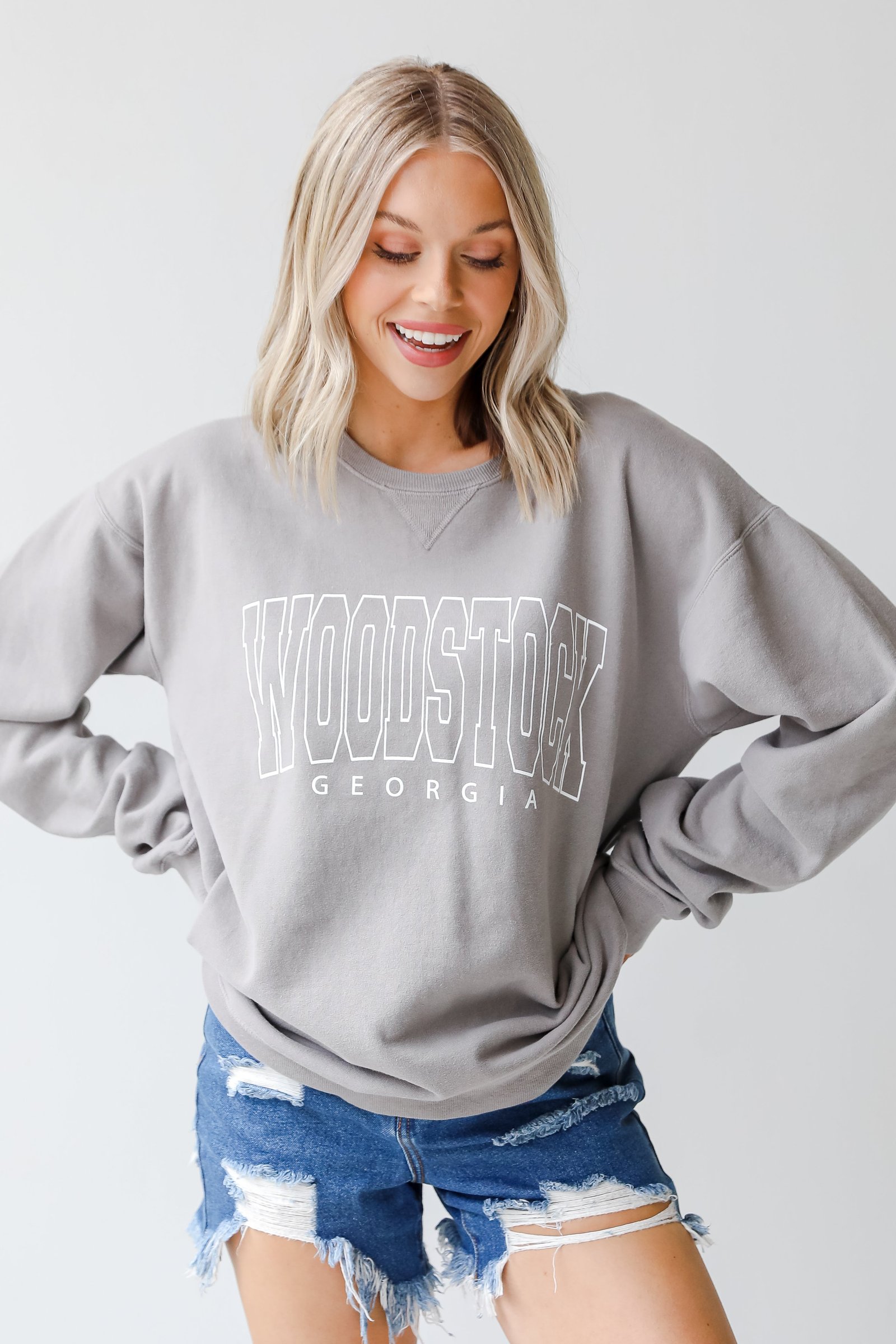 Grey Woodstock Georgia Sweatshirt